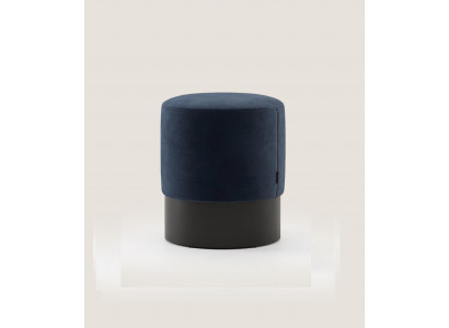 Kruhový modrý sedací taburet luxusní ložnice moderní přistávací taburet