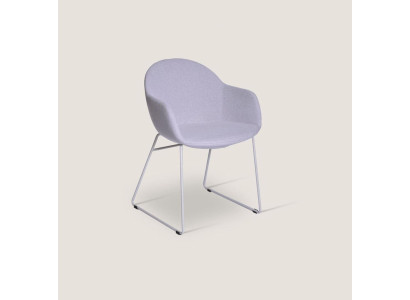 Fialové jídelní židle Designérovská čalouněná židle Moderní židle s opěradly Nové