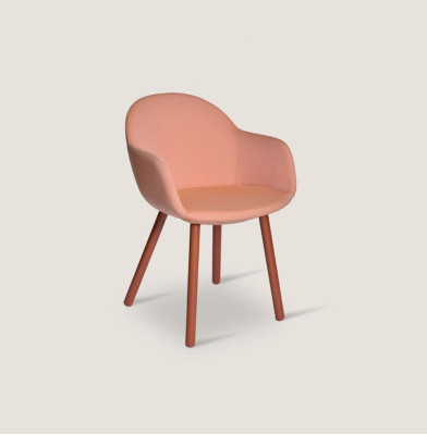Designer růžové křeslo Moderní židle Obývací pokoj Křesla s loketní opěrkou Nový