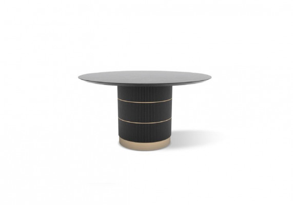 Stoly kulatý jídelní stůl Luxusní jídelní pokoj nábytek Designer stůl Kovová noha