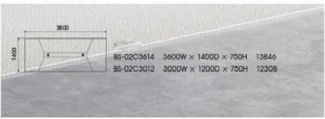 Kancelářský nábytek Moderní hnědý konferenční stolek Luxusní jednací stůl Nový