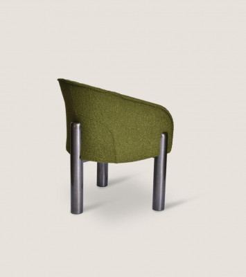 Luxus Zelená židle jednosed Moderní čalouněný židle Nábytek do obývacího pokoje