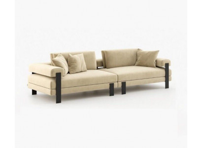 Designová pohovka 2místná Moderní gauč Čalouněný Beige Pohovky Designový gauč Nový