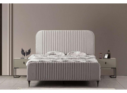 Postel 2x noční stolky 3 dílná ložní souprava Design Luxus Modern