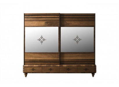 Moderní šatní skříň Luxus Skříň Dřevo Skříně Hnědá ložnice