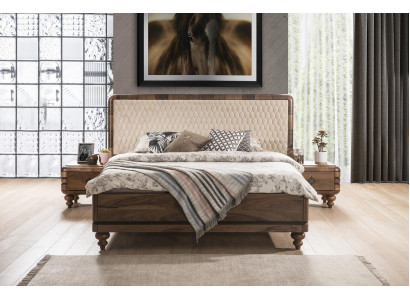 Ložnice nábytek Luxus Designer postel 2x noční stolek manželská postel 3 kusy