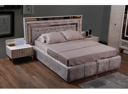 Moderní ložnice Kompletní sada postel noční stolky designový nábytek