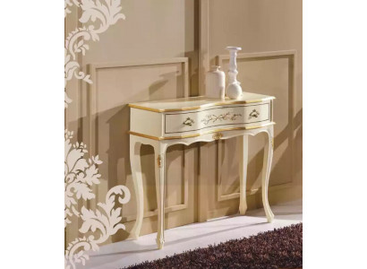 Klasický bílý konzolový stolek z dreva do ložnice Design