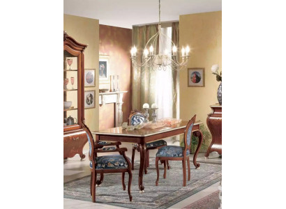 Klasická jídelní sestava Luxus stůl 2x židle s opěradly skupina 5 kusů