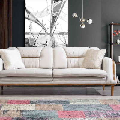 Modernes weißes Luxussofa Hohe Qualität für Wohnzimmer neu