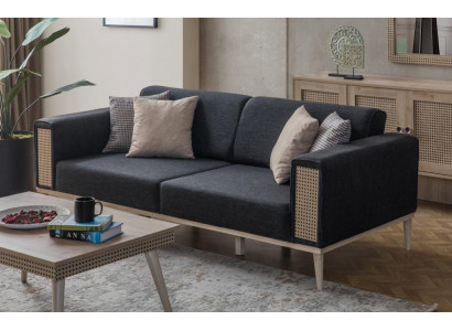 Pohovka 3místná Kvalitní design moderní textilní pohovka obývací pokoj
