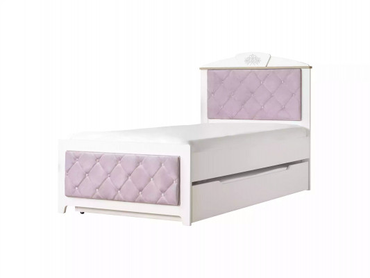 Funkční postel Chesterfield Rozšiřující se dětská postel Postel 100 dřevo Růžová