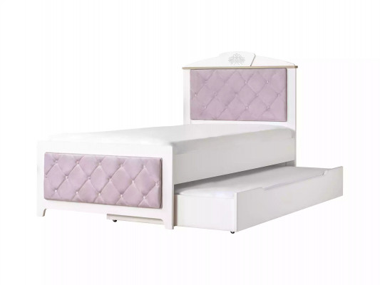 Funkční postel Chesterfield Rozšiřující se dětská postel Postel 100 dřevo Růžová