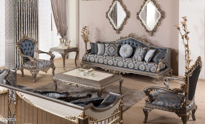 Sofa set 3+1+1 sedadla luxusní nábytek sada sedacích souprav pohovka pohovka potah 3 kusy nová