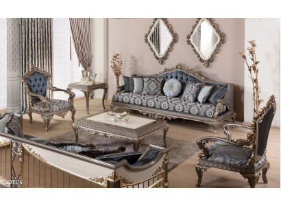 Sofa set 3+1+1 sedadla luxusní nábytek sada sedacích souprav pohovka pohovka potah 3 kusy nová
