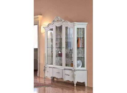 Luxus dřevěná vitrína nábytek design skříně bílý italský nábytek