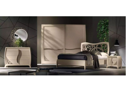 Kompletní ložnice v moderním luxusním designu, postel 2x noční stolek 6 ks nové