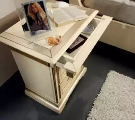 Postel 2x Noční stolky 3 ks Ložnice Set Designer Luxusní kompletní sady