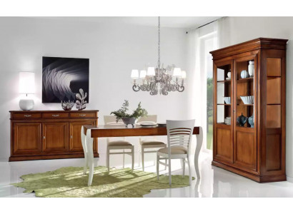 Jídelní set sestava stůl sideboard vitrína skupina jídelní set 3dílná nový