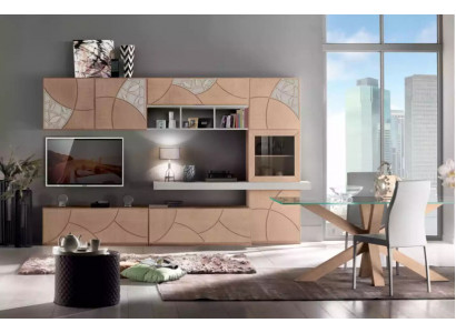 Klasická obývací stěna Obývací pokoj Sideboard RTV Regál Stěny Skříň Nové