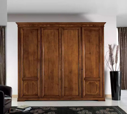Šatní skříň Šatní skříň Luxus dřevo Design nábytek ložnice hnědá Nový