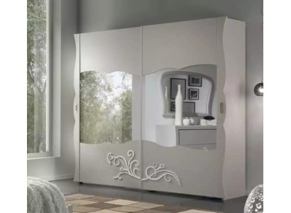Šatní skříň Luxus nábytek dřevo do ložnice šedá Moderní