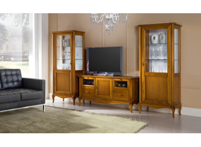 Wohnwand Vitrine Konsole Schrankwand Klassische Wand Wohnzimmer Neu   Obývací stěna Vitrína Konzole Stěna se skříňkami Klasická stěna Obývací pokoj Nový