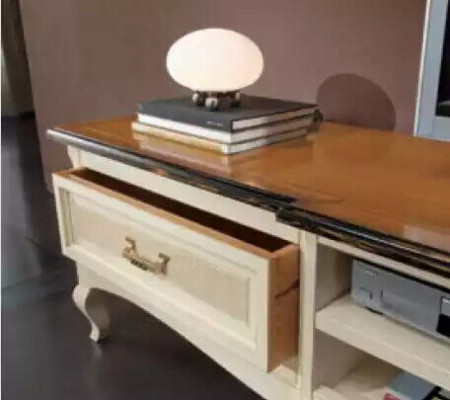 Lowboard RTV nástěnné skříně obývacího pokoje dřevěný nábytek sestava police Set 7 kusů.