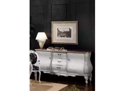 Komoda Sideboard s šuplíky Luxus komody Dřevěný nábytek 200cm konzola