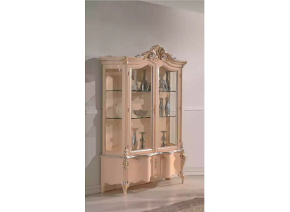 Luxusní designová skříň ze dřeva Sideboard skříně béžové Italské nábytek