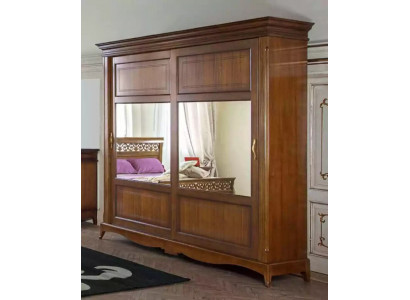 Ložnice nábytek Šatník s zrcadlem Masivní dřevo Design Itálie