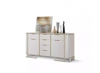 Sideboard Italienische Holz Möbel Design Luxus Weiß Kommode Schrank Neu Kredenc Italský design nábytek z tvrdého dřeva Luxus Bílá Komoda Skříň Nový