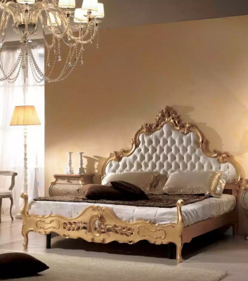 Polstrování postele Design Luxury dvojité Chesterfield 180x200 hotelová lůžka
