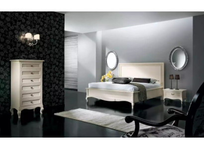 Postel 2x Noční stolky 4 ks. Ložnice Nastavení nábytku Komoda Luxury Nový