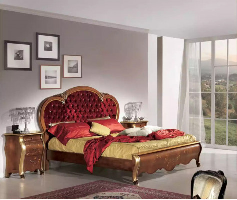 Chesterfield luxusní postel pro ložnici s polstrováním design luxusní postele