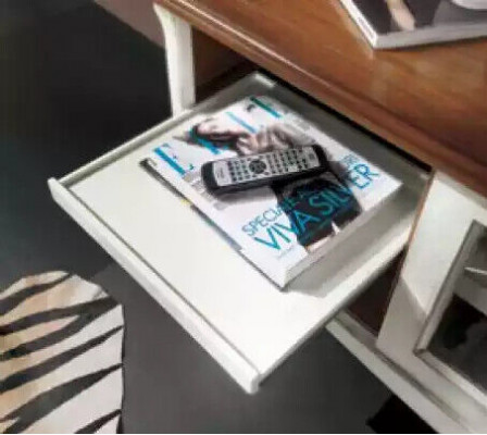 Nábytek na stěnu Skříň na zeď Obývací pokoj Nízký nábytek Klasický design Set 2 kusy.