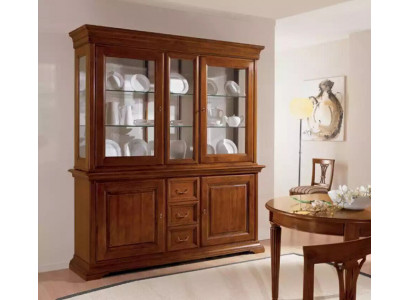 Klasická vitrína Italský luxusní nábytek Vitríny Skříň designu dřevěná skříň