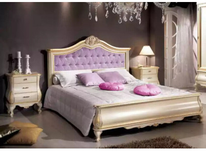 Návrh postele luxusní Chesterfield dvoulůžko do ložnice dřevěný nábytek postel