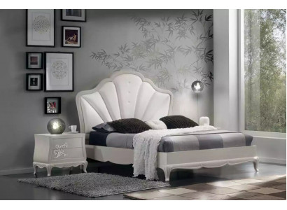 Ložnice 3ks sada Postel 2x Noční stolky Moderní design Šedá Postele