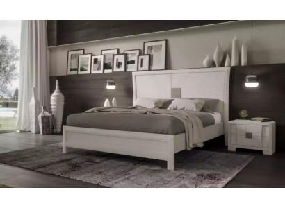 Postel 2x noční stolky 3 kusy ložnice Set Design Modern Luxury nábytek