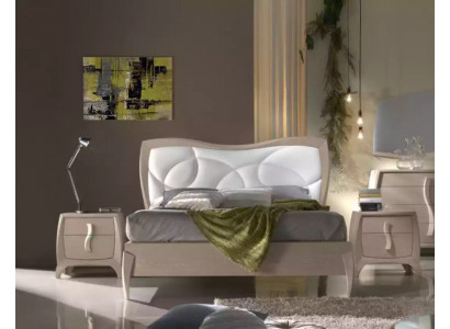 Design postel 2x noční stolky 3-dílná luxusní ložnice kompletní souprava