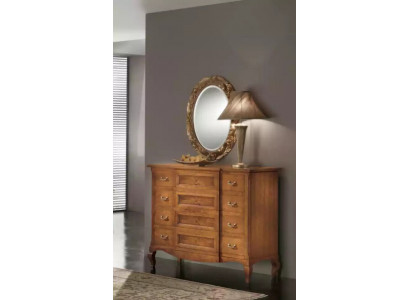 Ložnice skříň s zrcadlem Luxus Moderní Nábytek Set 2 kusy Dřevo Nový