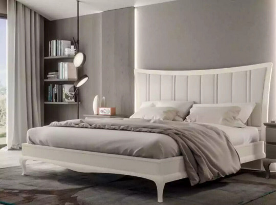 Design ložnice 3 kusy Postel 2x Noční stolky Moderní Luxusní Nábytek