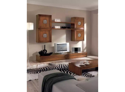 Obývací pokoj nábytek Set Designer Obývací pokoj hnědá Skříň na talíře Nový.