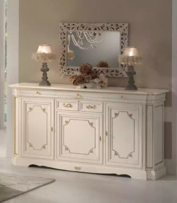 Komoda Sideboard Skříň Dřevo Komody Italský nábytek Masivní Nový