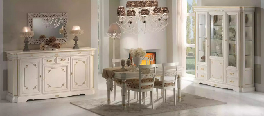 Komoda Sideboard Skříň Dřevo Komody Italský nábytek Masivní Nový
