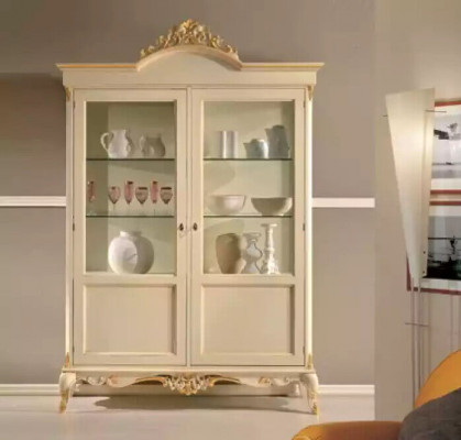 Design dřevěná skříň vitrína skříně Italský styl nábytek předsíň