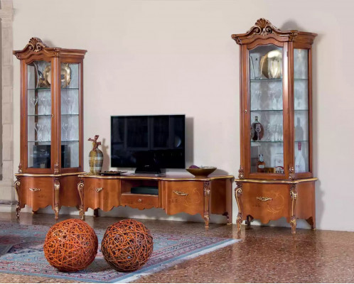 TV stojan rtv sideboard stůl dřevo obývací pokoj hnědý televizní nábytek nový
