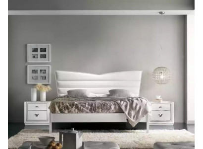 Design nábytek Postel 2x noční stolky 3dílná sada ložnice Luxus Betten Neu