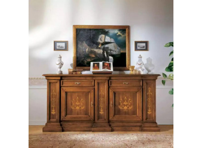 Kredenza obývacího pokoje design Nový luxusní nábytek hnědá dřevěná kredenza Nová